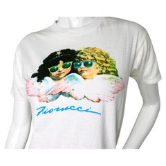 Fiorucci Iconic Angels Graphic Print Cotton T-Shirt circa 1980s