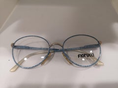 Fiorucci light blue frames glasses NWOT