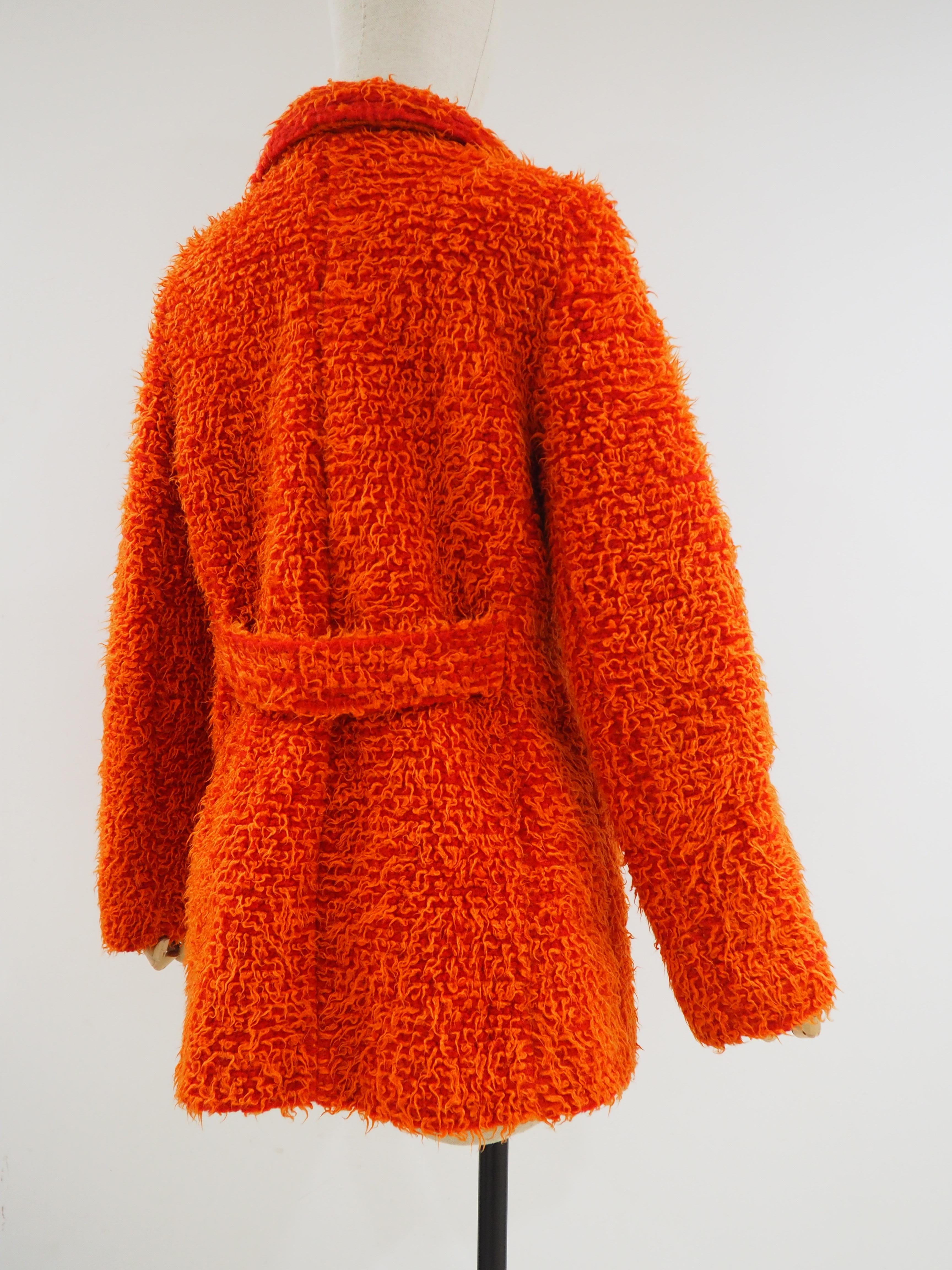 Fiorucci orange jacket In Good Condition In Capri, IT