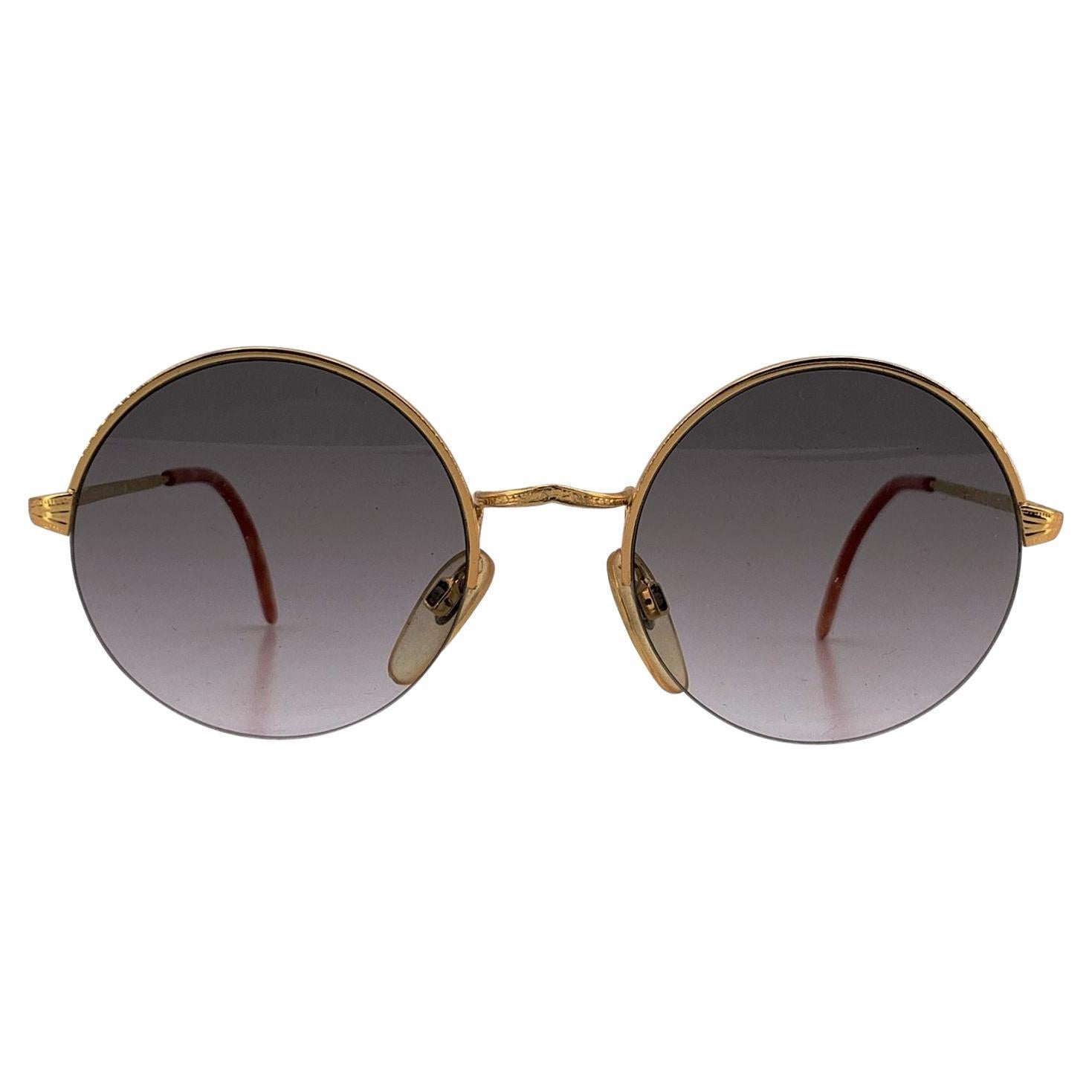 Fiorucci Vintage Gafas de sol redondas unisex Liver 6 46/20 135 mm