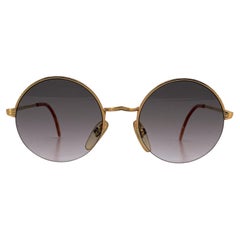 Fiorucci Vintage Unisex Round Sunglasses Liver 6 46/20 135 mm