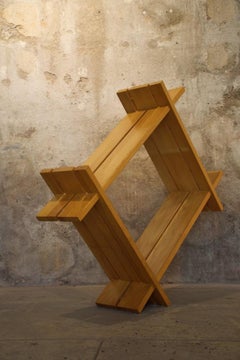 Étagère en sapin de Maison Regain, années 1980