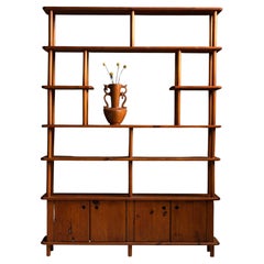 Fir Shelving Unit, France, circa 1960