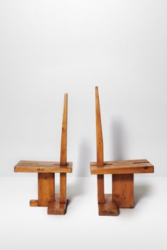 1970s Pair of Joker chairs by Dominique Zimbacca