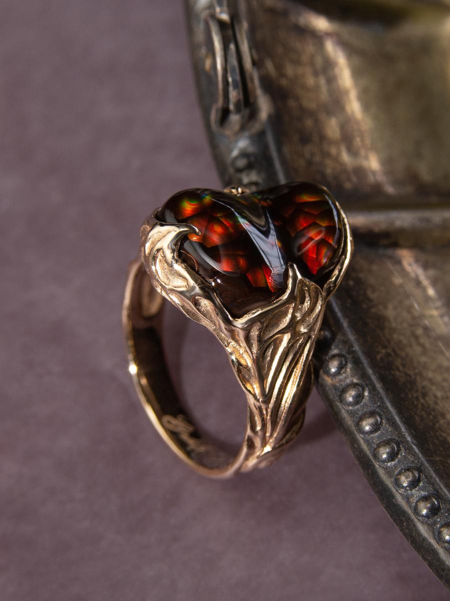 fire agate ring