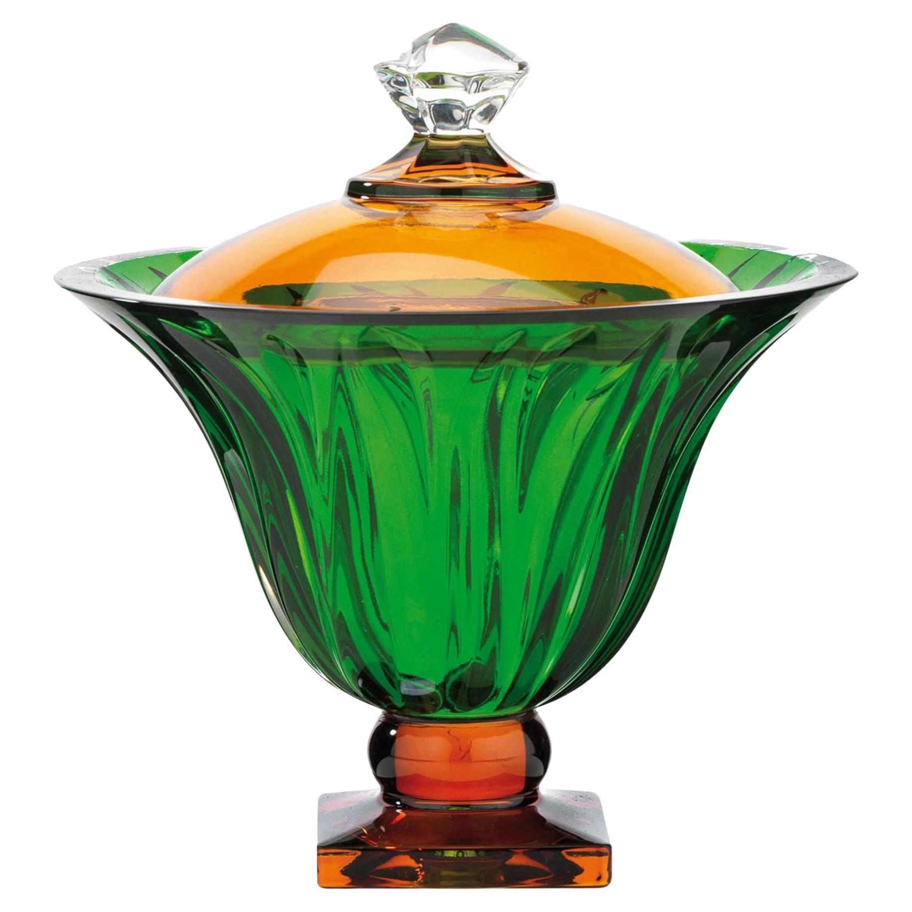 Fire Amber & Green Box with Lid