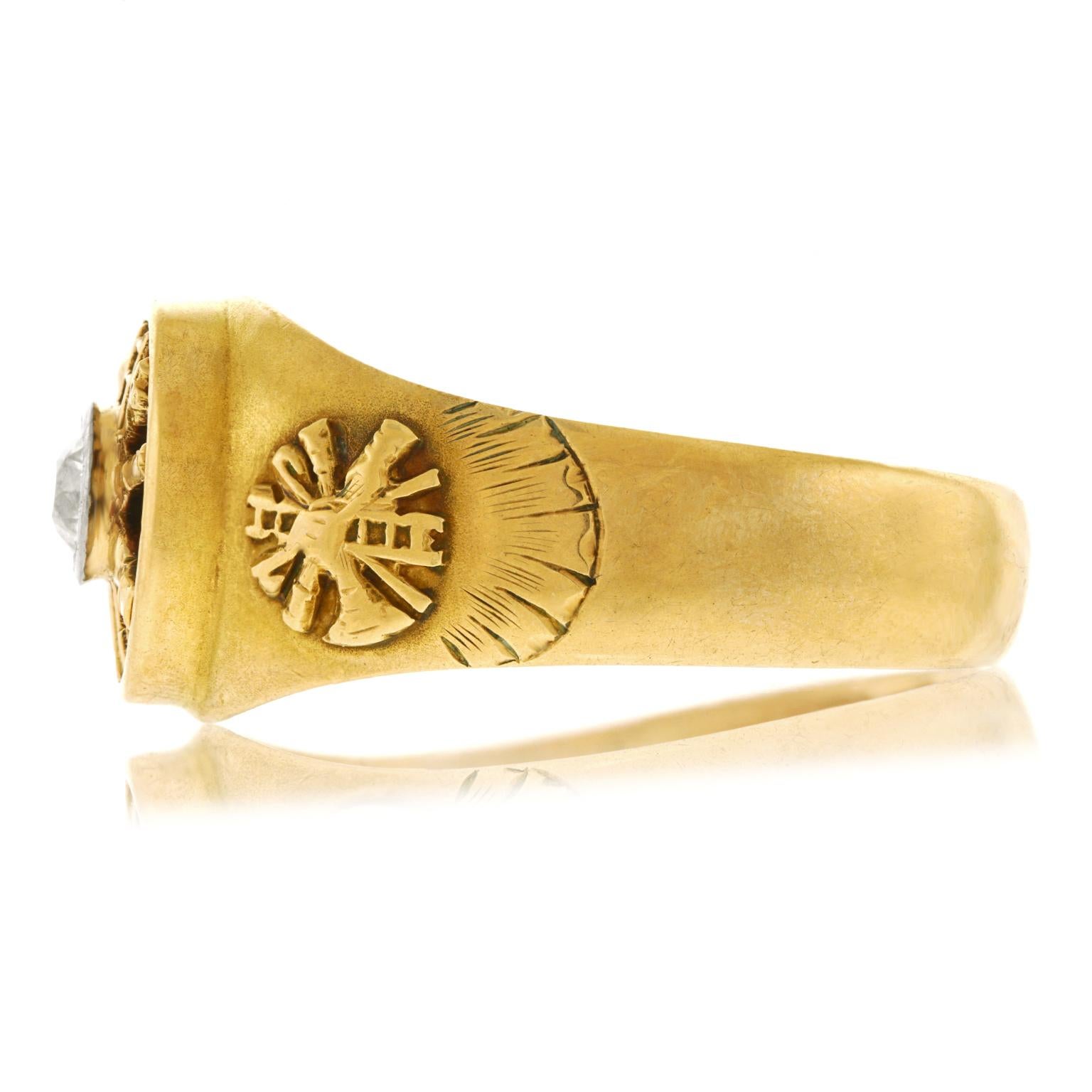Women's or Men's Fire Chief's Gold Ring