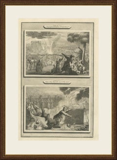 Fire Consumes Aaron's Offering and Death of Nadab and Abihu, Mortier circa 1700