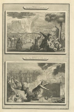 Fire Consumes Aaron's Offering and Death of Nadab and Abihu, Mortier circa 1700