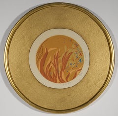 Fire-fly by Loretta Murawski Framed Serigraph 12/62, Mid Century Modern