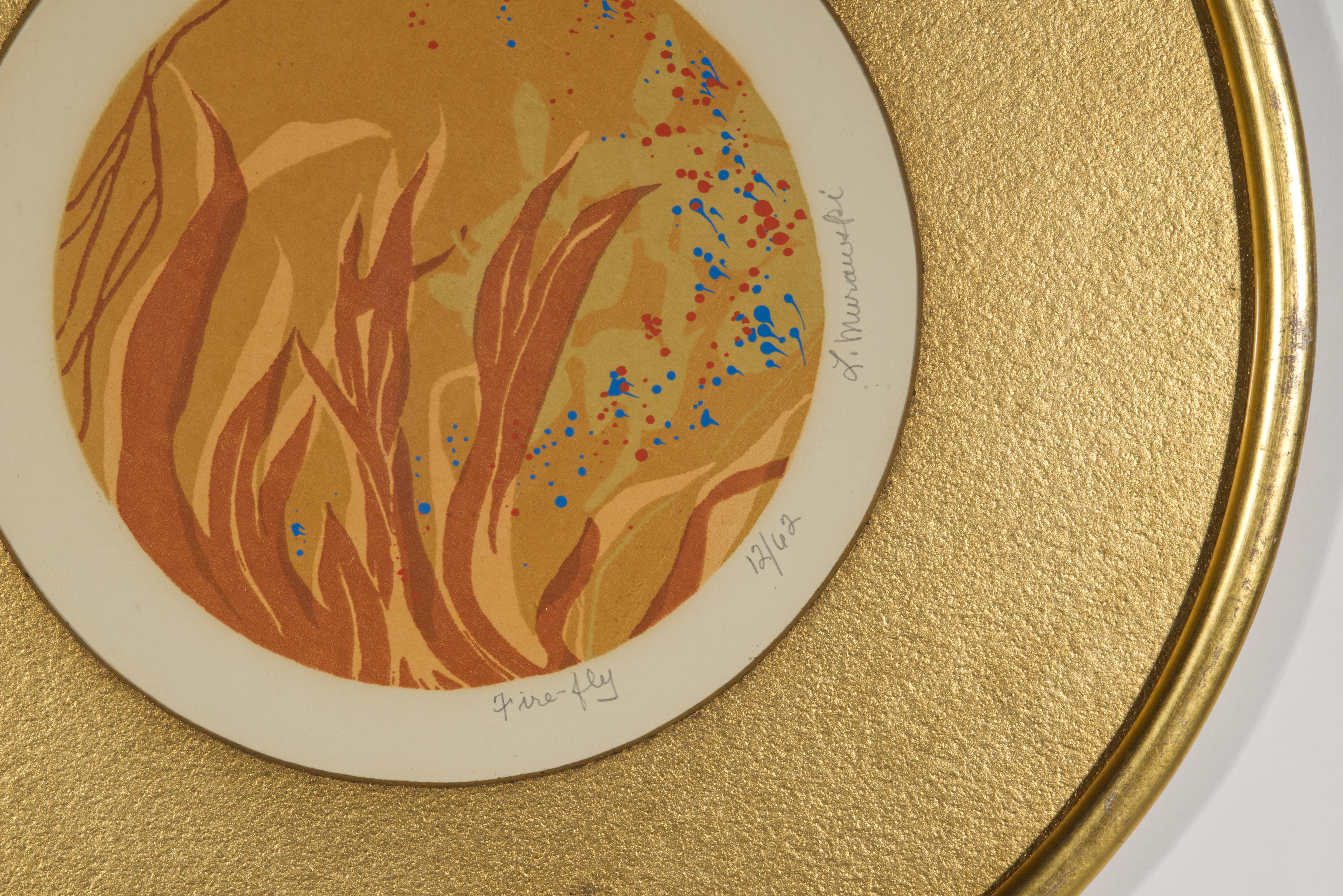 Americano Fire-fly di Loretta Murawski Serigrafia incorniciata 12/62, Mid Century Modern in vendita