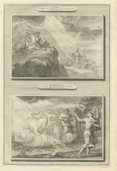 Fire from Heaven and Elijah's Chariot of Fire, Pieter Mortier, circa 1700