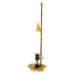 Fire gilted historistic candle extinguisher ( adjustable ) around 1890s