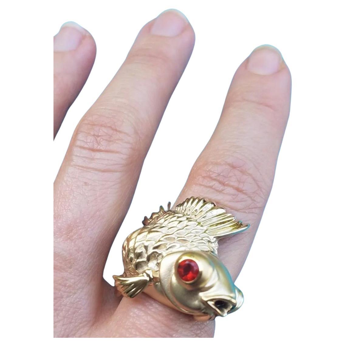 Fire Goldfish Ring For Sale