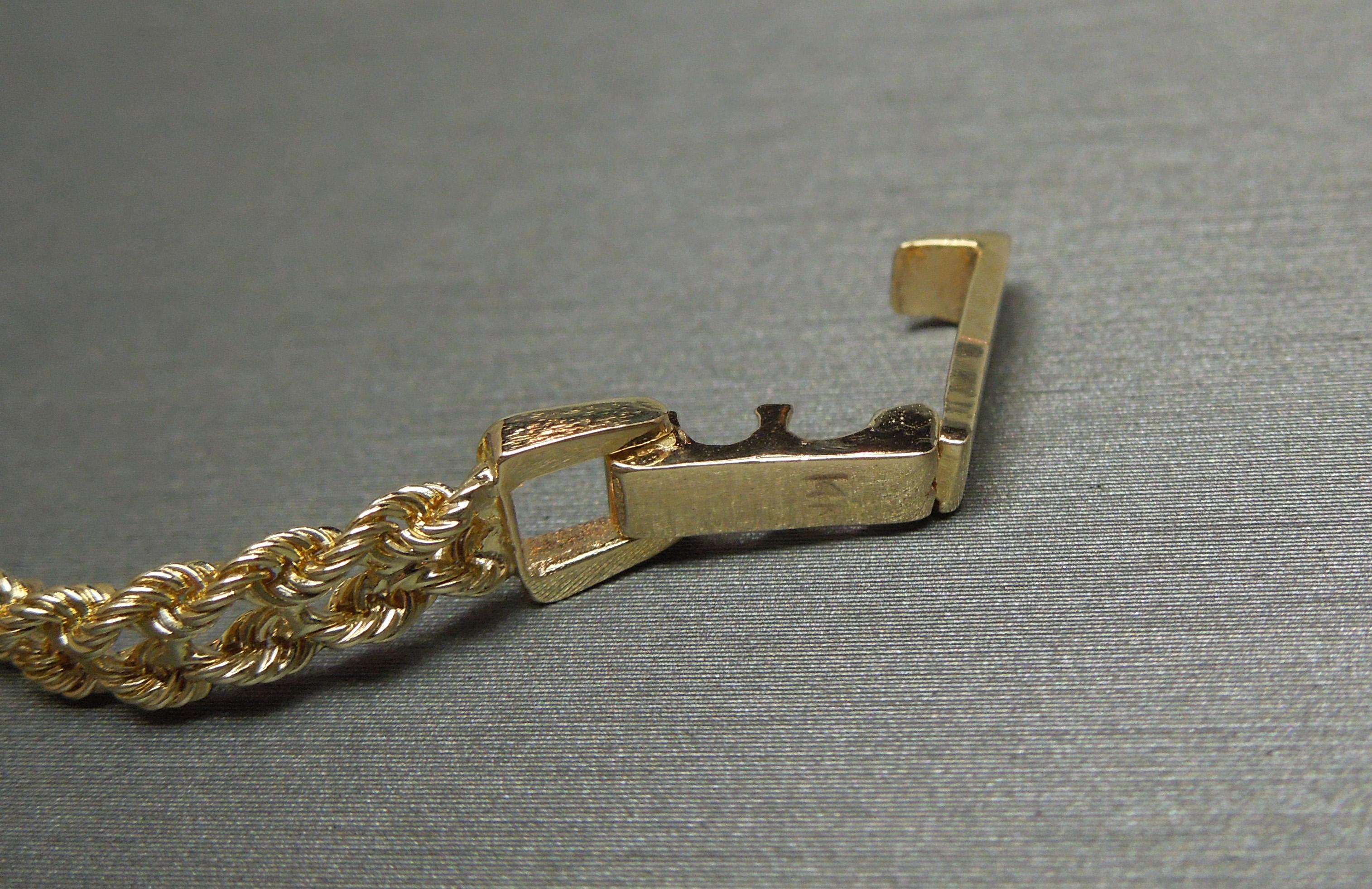 Fire Opal and Diamond 14 Karat Gold Rope Bracelet 5