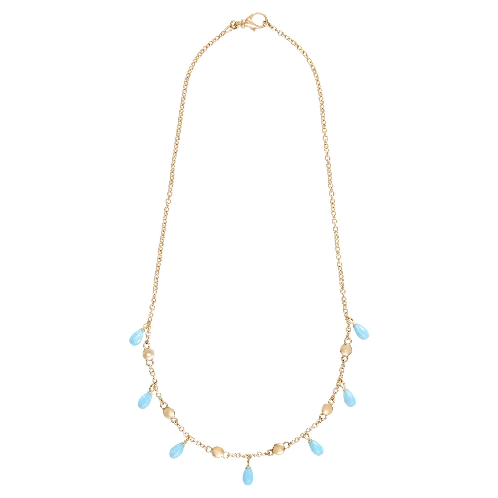 Collier rond en or §Opal en vente