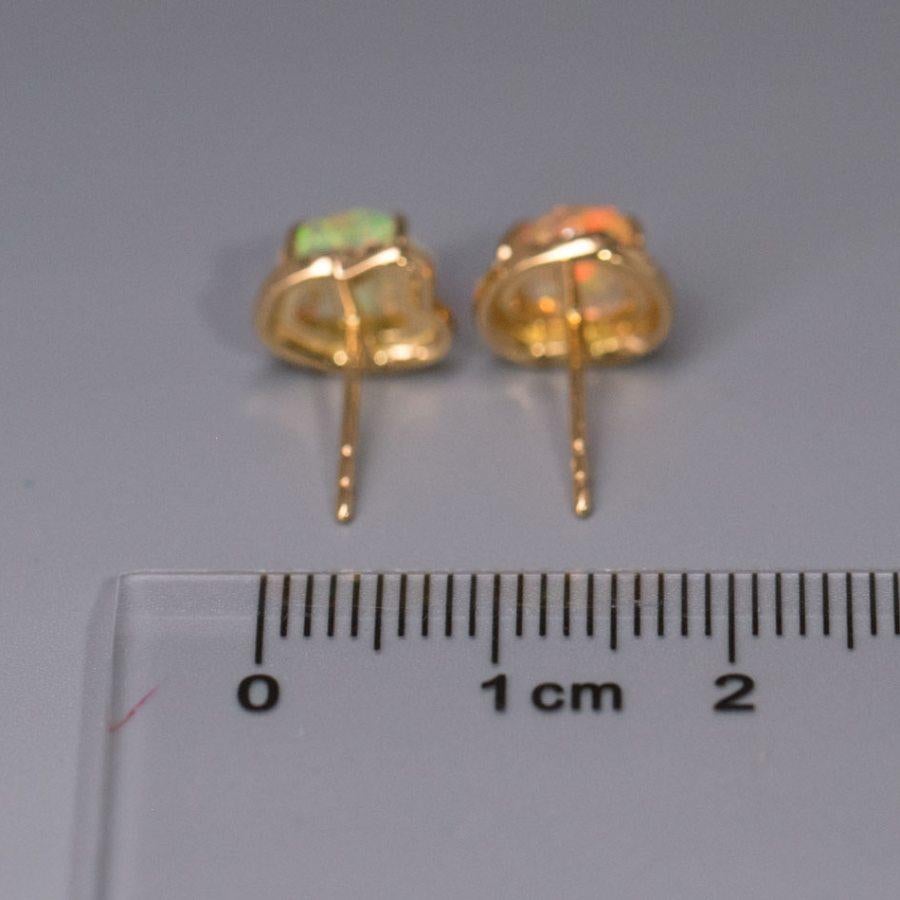 Mexican Fire Opal Halo Diamond Asymmetrical Stud Earrings 18K Yellow Gold.


Free Domestic USPS First Class Shipping! Free Gift Bag or Box with every order!

Opal—the queen of gemstones, is one of the most beautiful gemstones in the world. Every