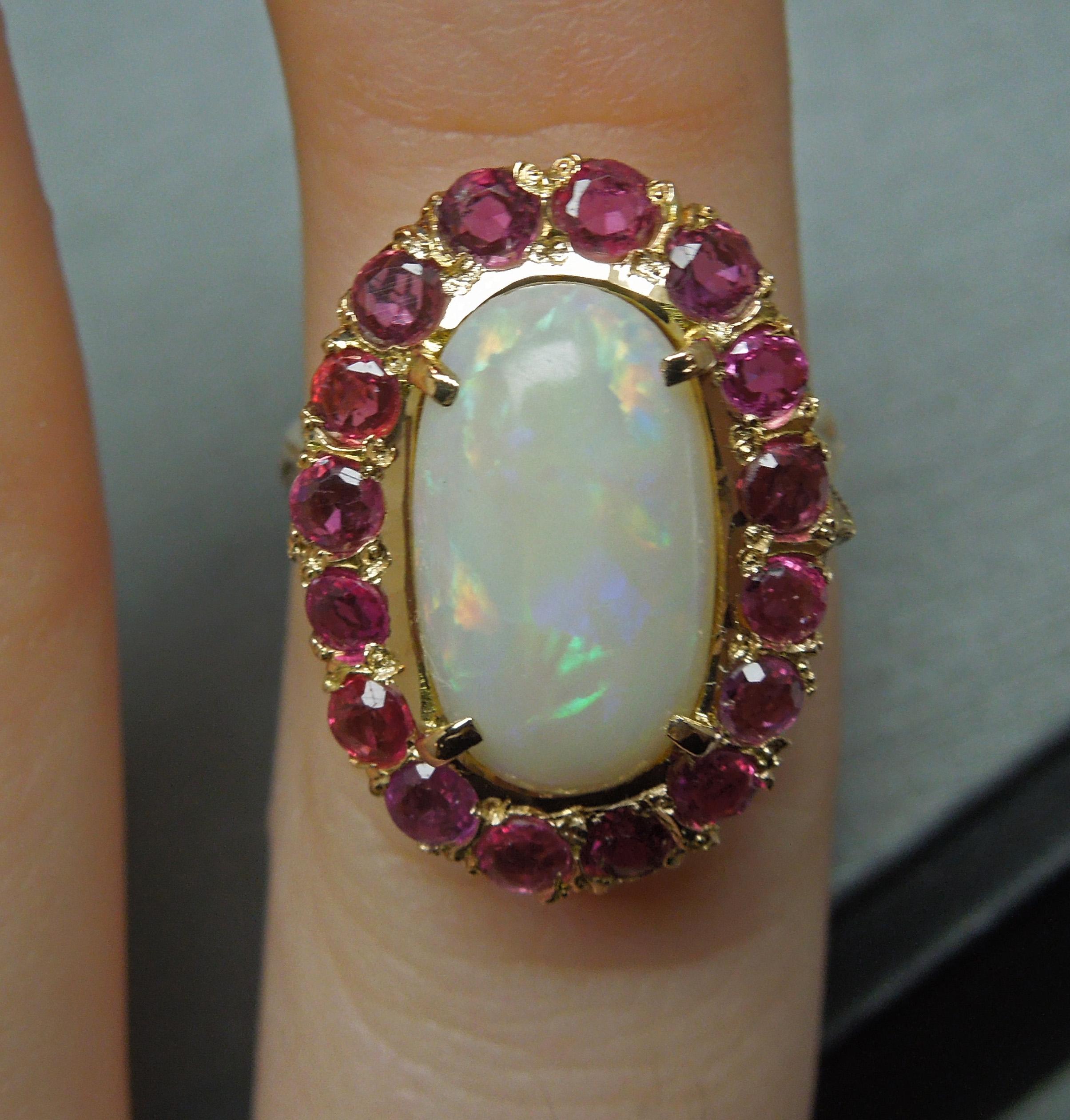 opal and ruby ring
