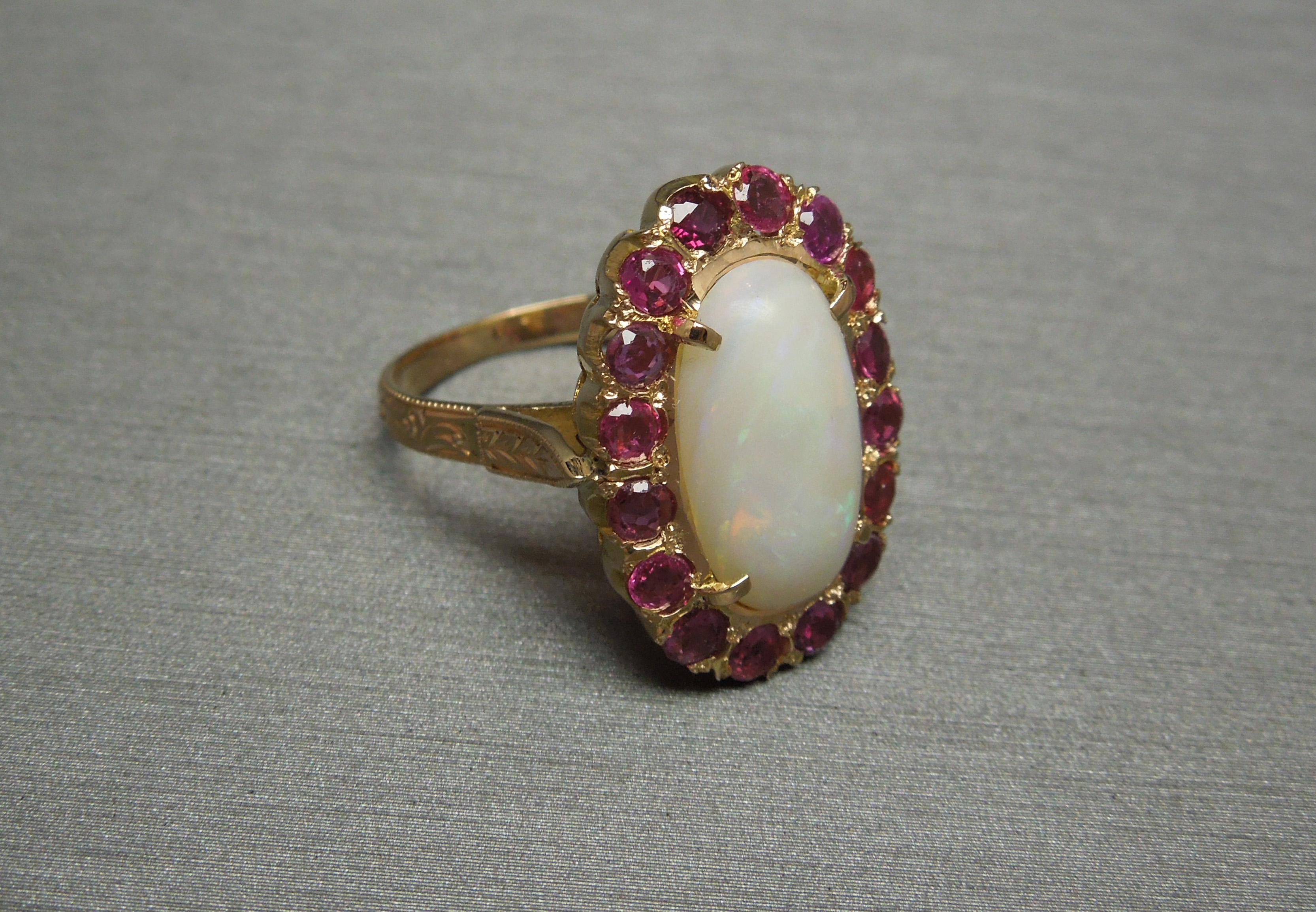 opal ruby ring