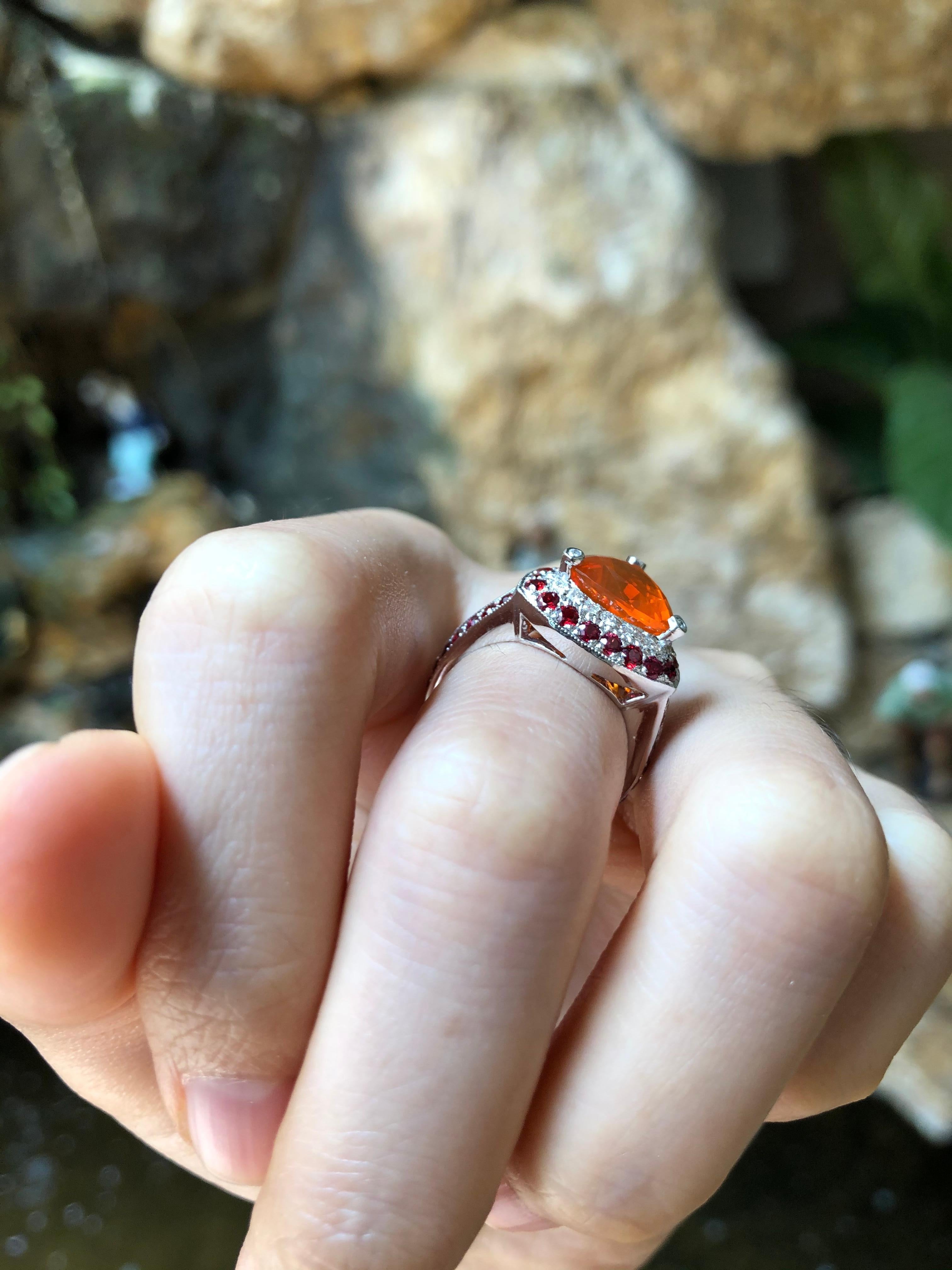 fire sapphire ring