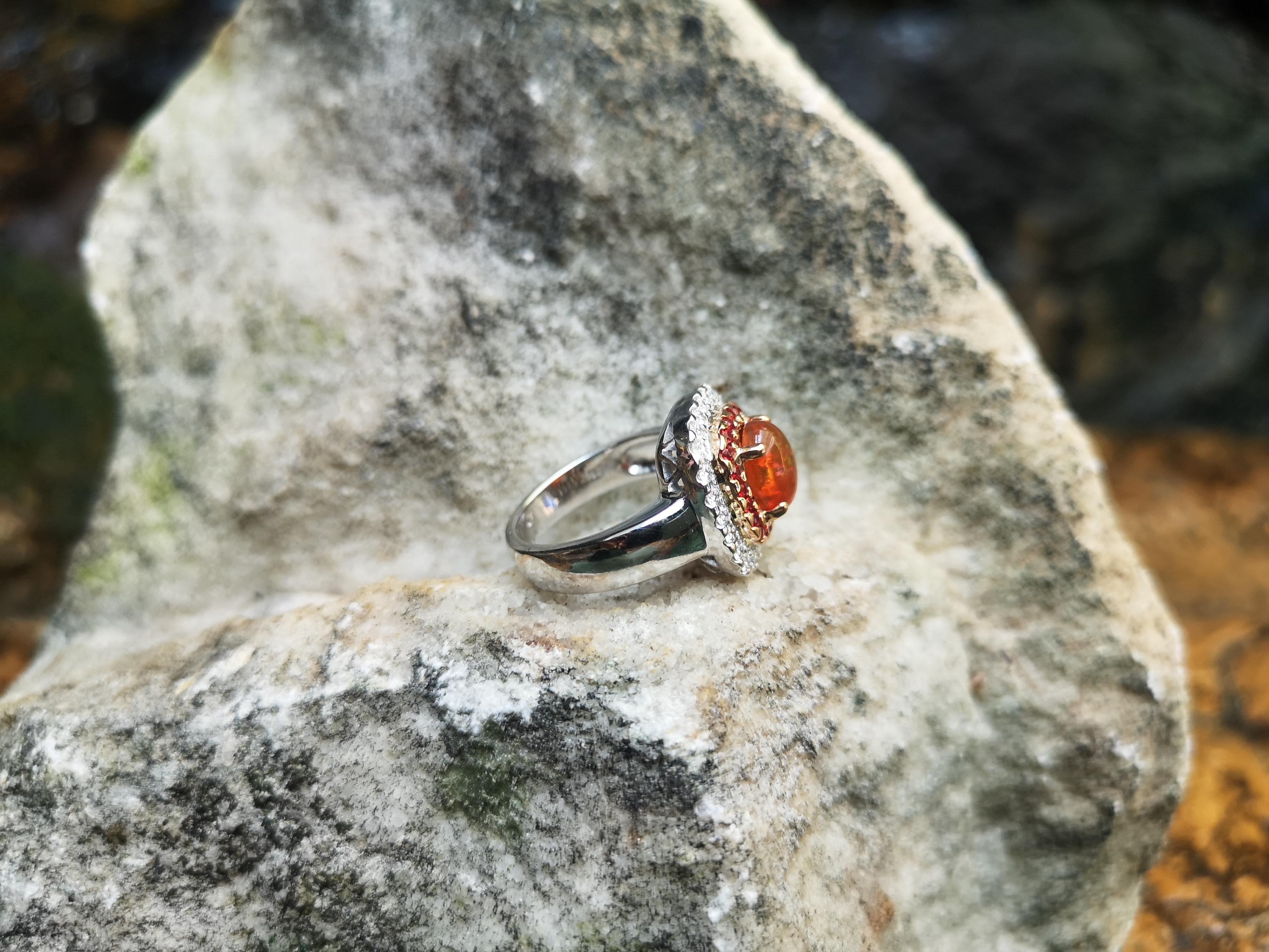fire sapphire ring