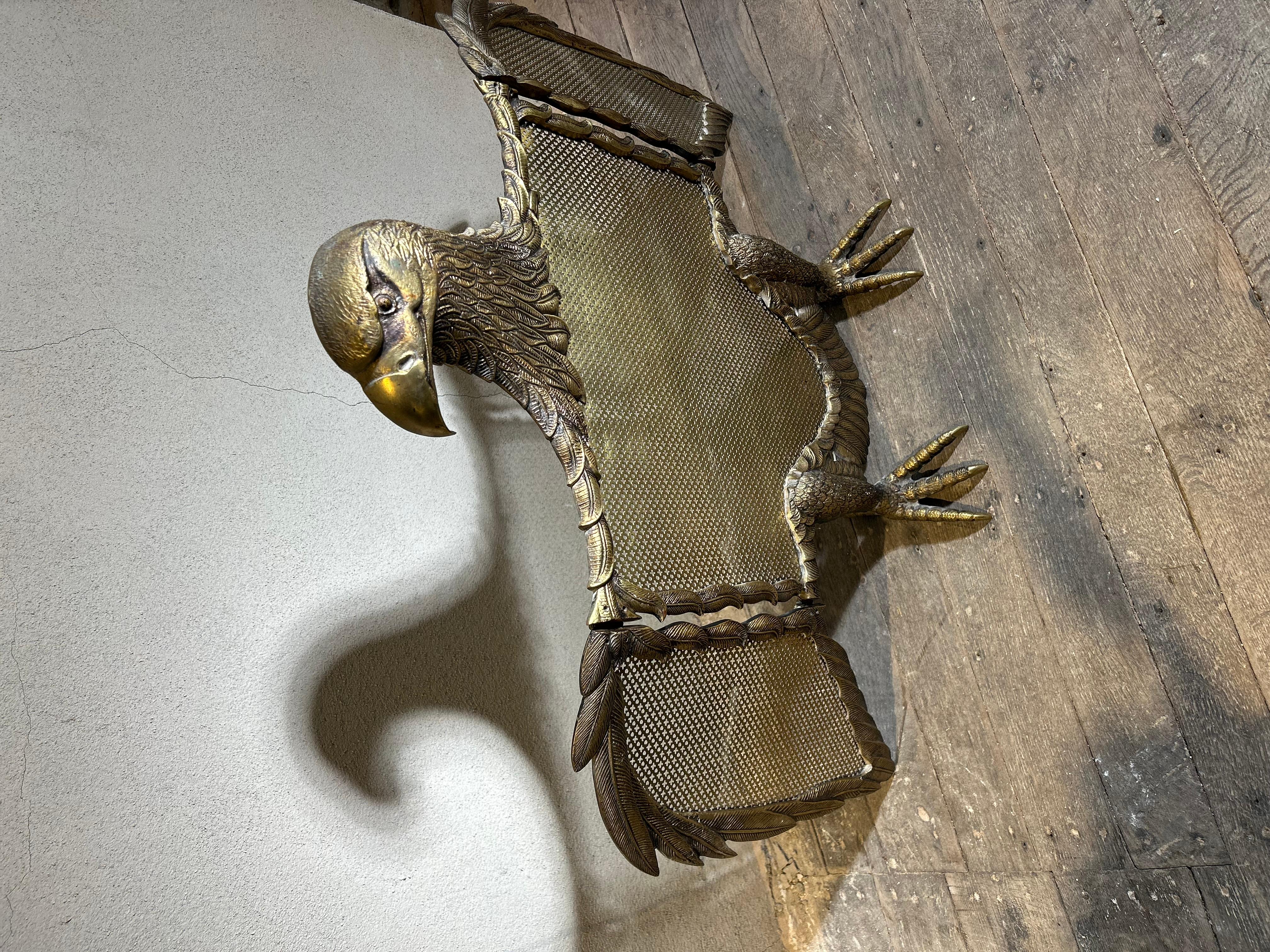 Metà XX secolo Paravento per caminetto in bronzo o ottone Shakers, Spagna, XX secolo in vendita