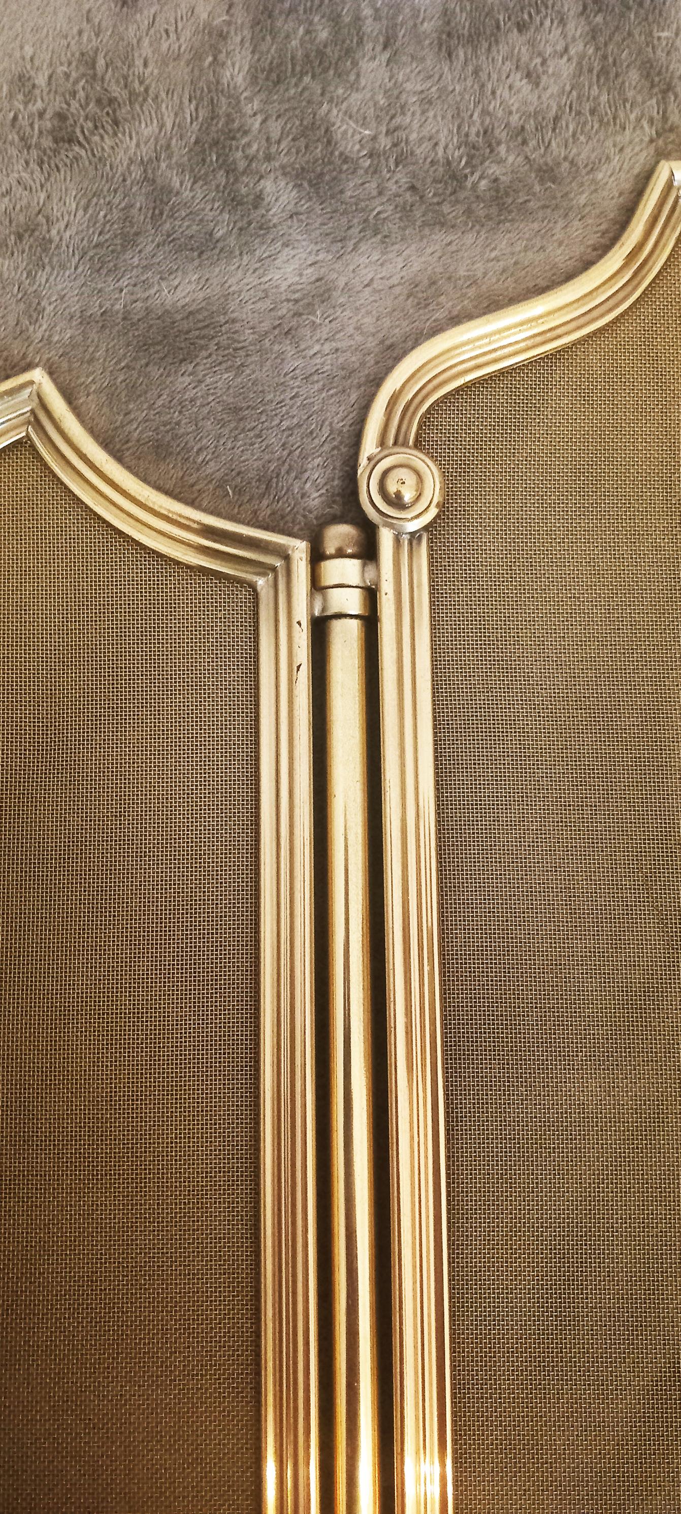 Pare-étincelles bronze doré  ou en laiton, style Louis XVI Début du 20e siècle en vente 6