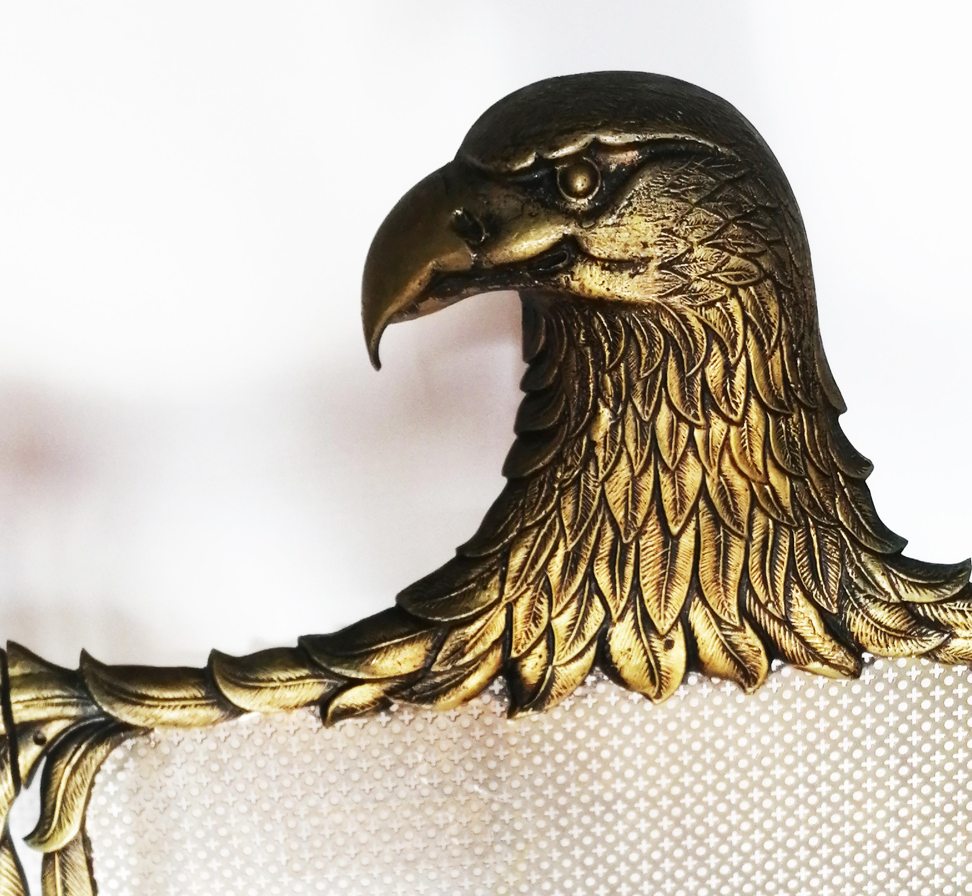 Spanish Fire Screen Bronze or Brass Eagle-Shaped Sparks, Spain, 20th Century