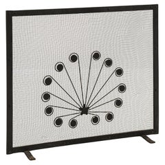 Feuerschirm aus Metall von Gunnar Ander, 1960er Jahre