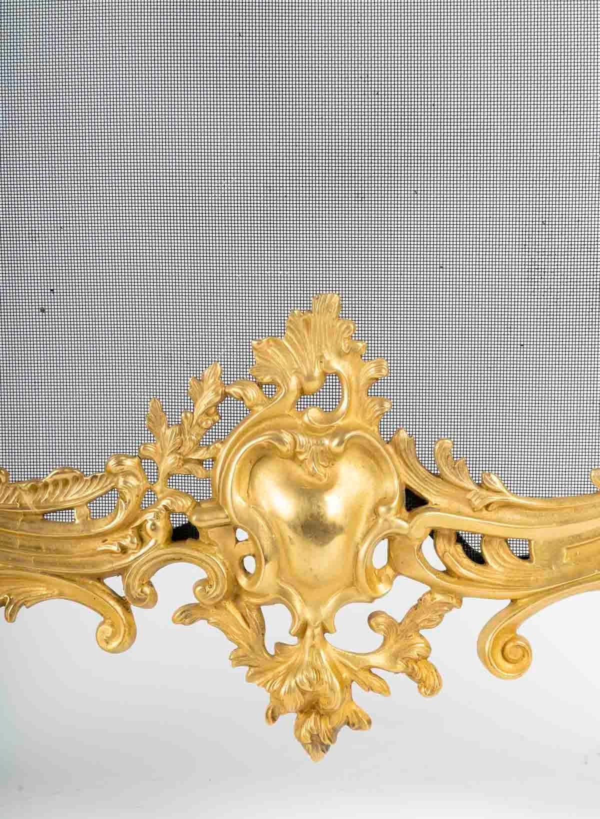 Francese Parafuoco in Ormolu in stile Luigi XVI. in vendita