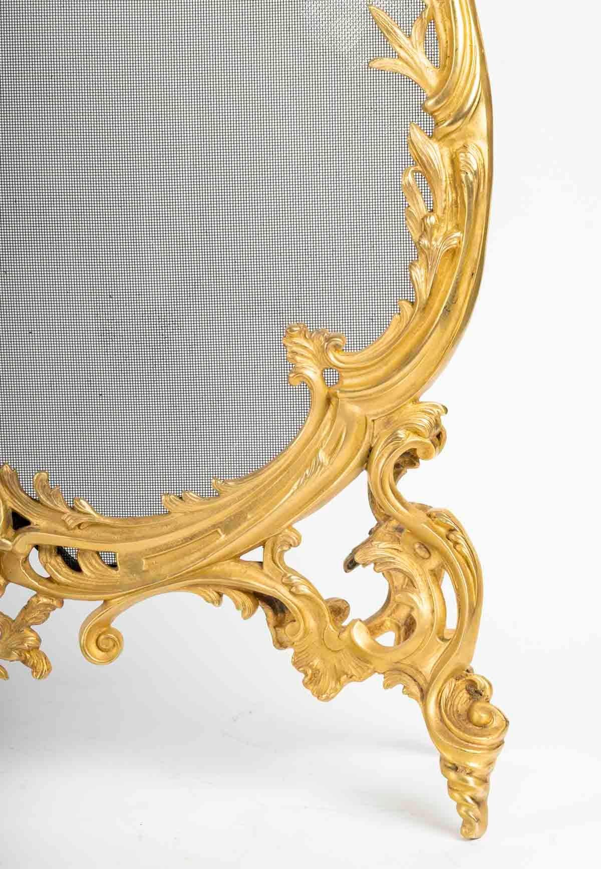XIX secolo Parafuoco in Ormolu in stile Luigi XVI. in vendita