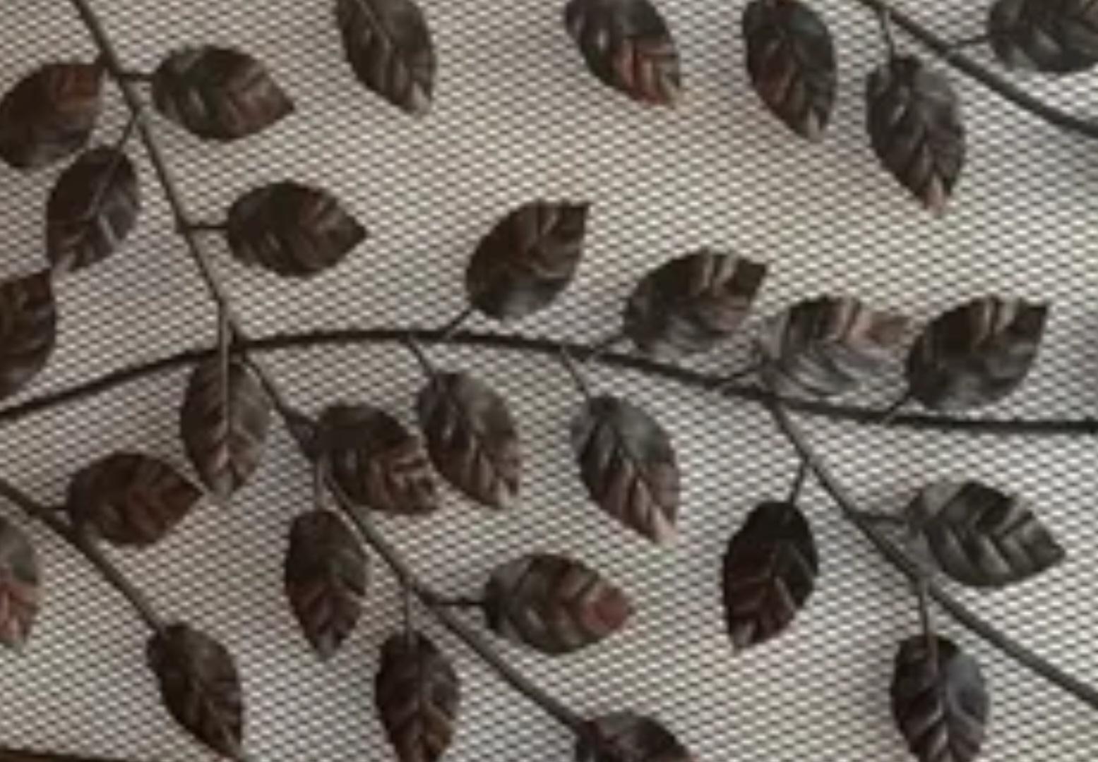 Fireplace Screen  Iron With Leaves Spain, Mid 20th Century 4