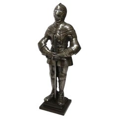 Vintage Fire Side Poker Stand in the Form of a Medieval Knight, Circa 1920
