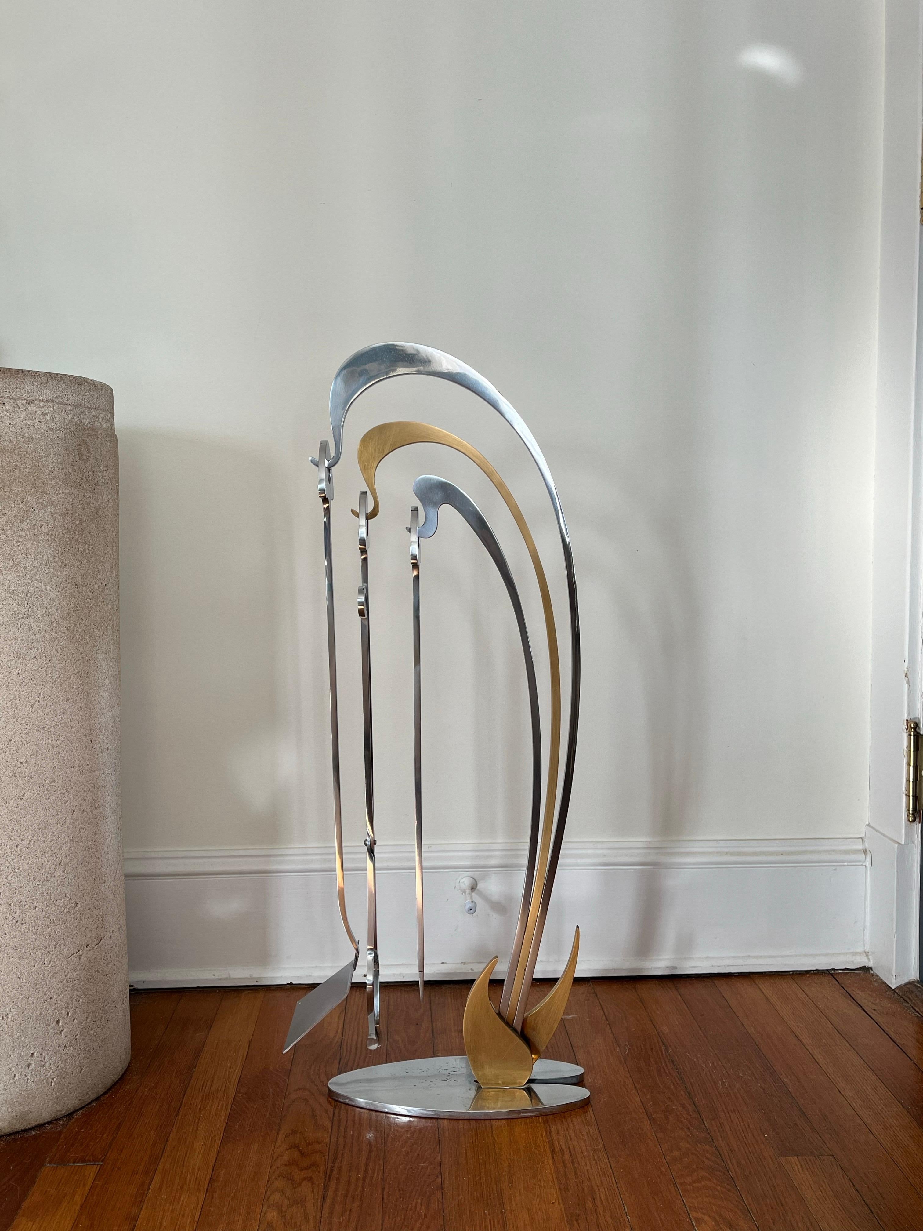 Mid-Century Modern Outils de cheminée de Jacques Charles en vente