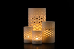Modern Vase "FIRE" made of Bio Plastic, Germany
