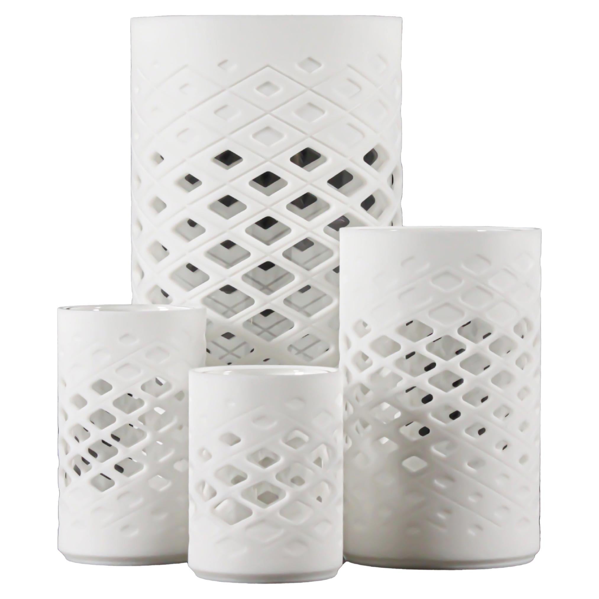Moderne Vase „FIRE“ aus Bio-Kunststoff, Deutschland