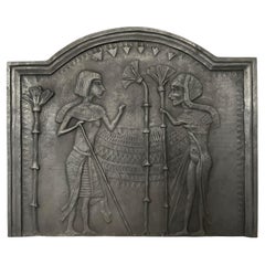 Fireback Adorned with an Egyptian-Inspired Low-Relief