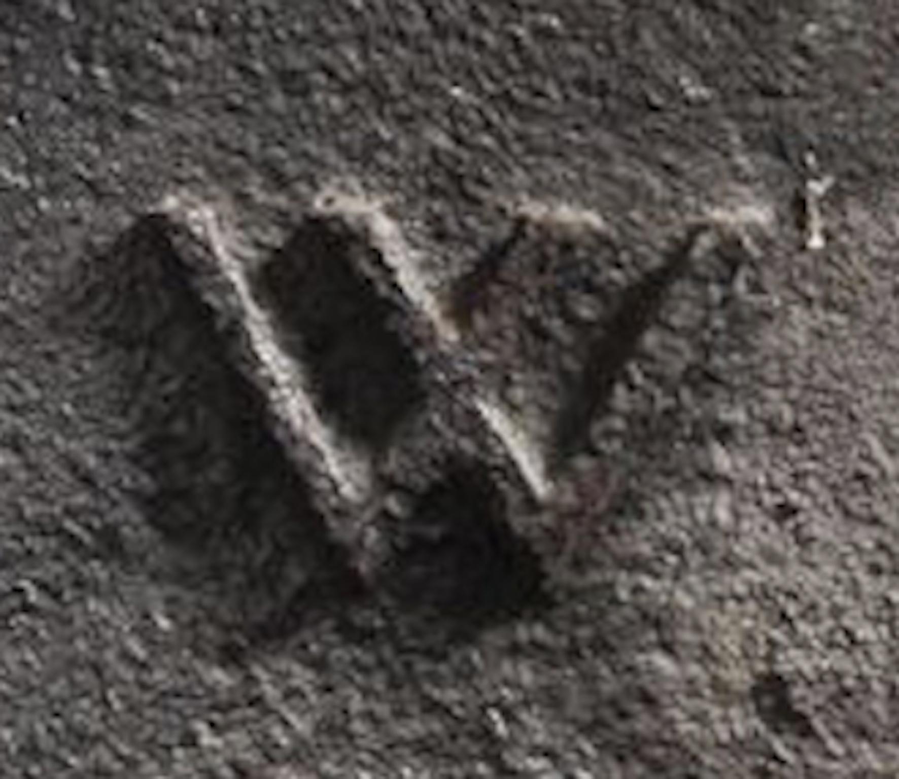 Fireback, cast iron, 17th century, English, bearing the initials W S.