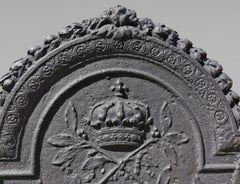 Fireback with Louis XIV monogram and French coat of arms