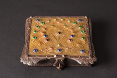 Art Nouveau Firebirds Repoussé Box by Alfred Daguet