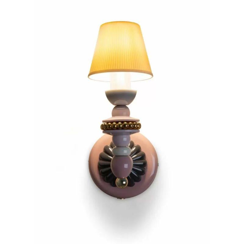 Firefly Wall Sconce in Pink and Gold (US)

Details: 
Insurance included: No
Height (in): 9.449
Width (in): 4.724
Length (in): 6.299
Finished: Gloss
Wireless: No
Porcelain Type: Gloss
Sculptor: Dept. Diseño y Decoración
Lamp Type: Wall