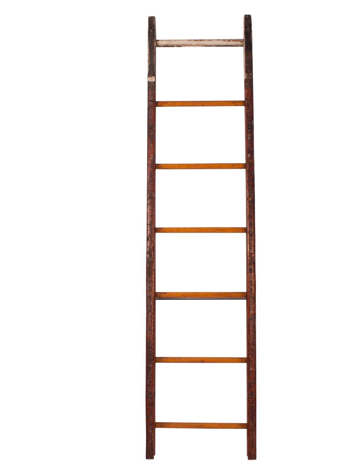 An early 20th century American fireman's ladder, circa 1900.