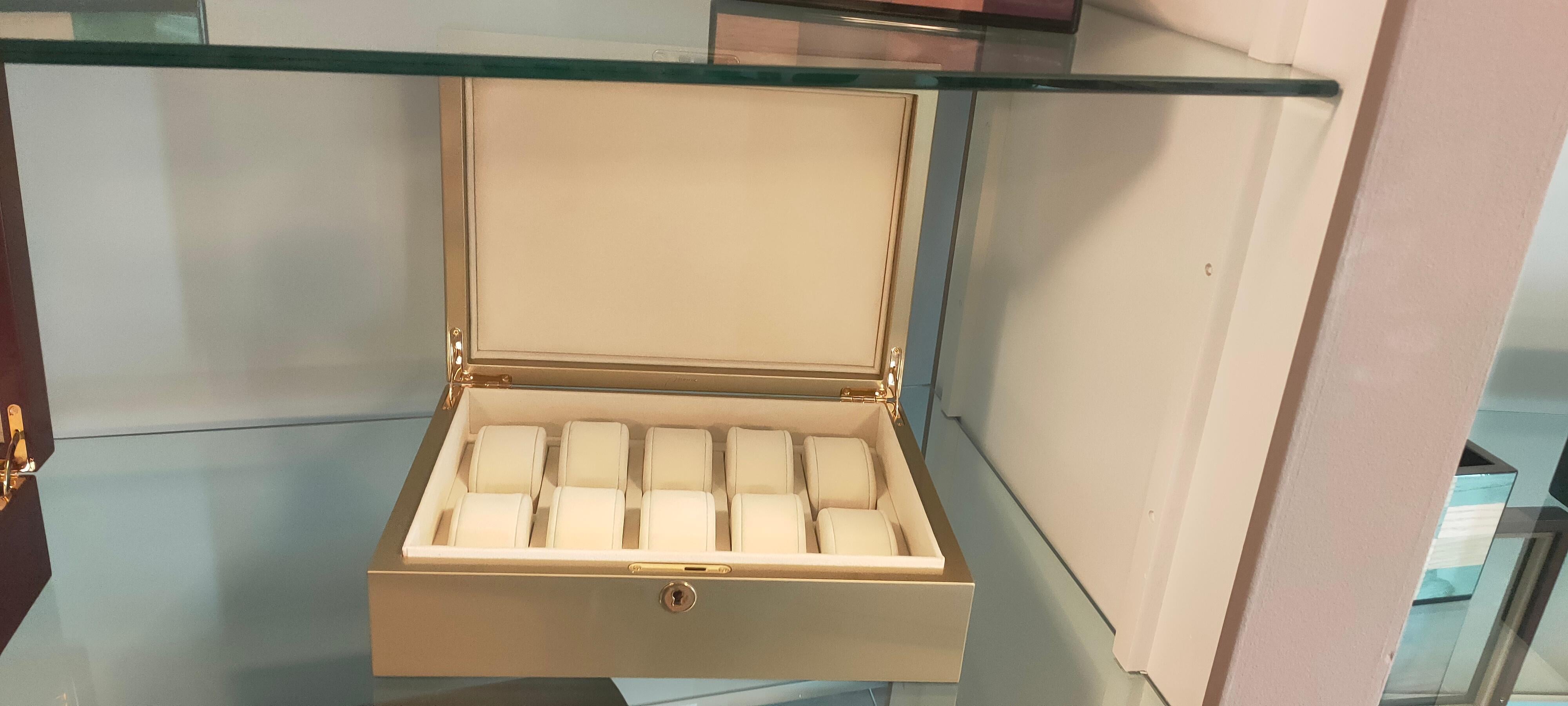 Firenze Champagne Jewerly Box In New Condition For Sale In Recanati, IT