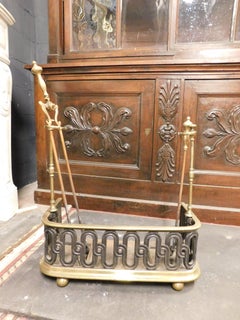 Fireplace accessory for tools, shovel and tongs, Italy
