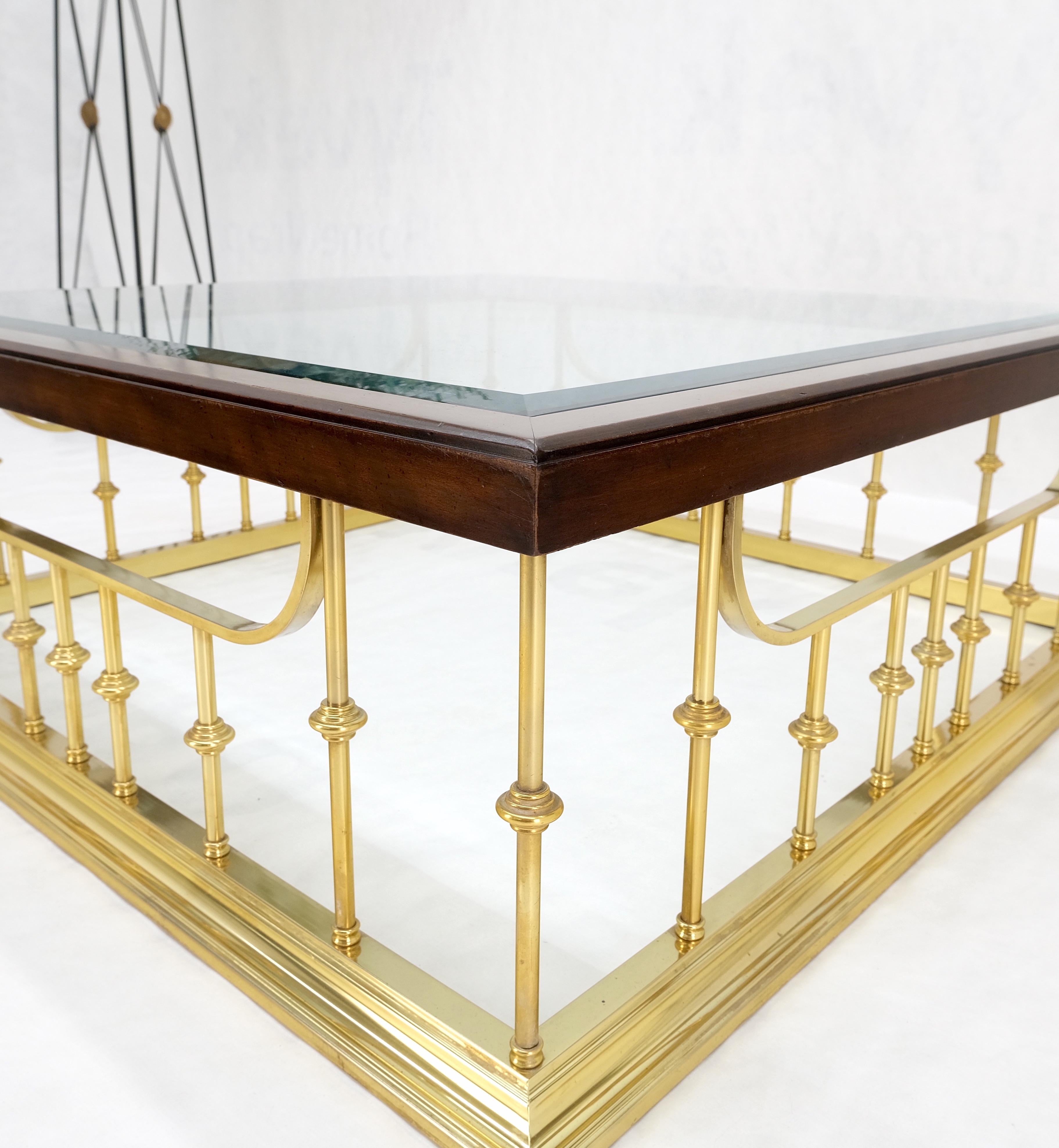 Fireplace Area Style Metal Base Midcentury Square Glass Top Coffee Table Mint! For Sale 1