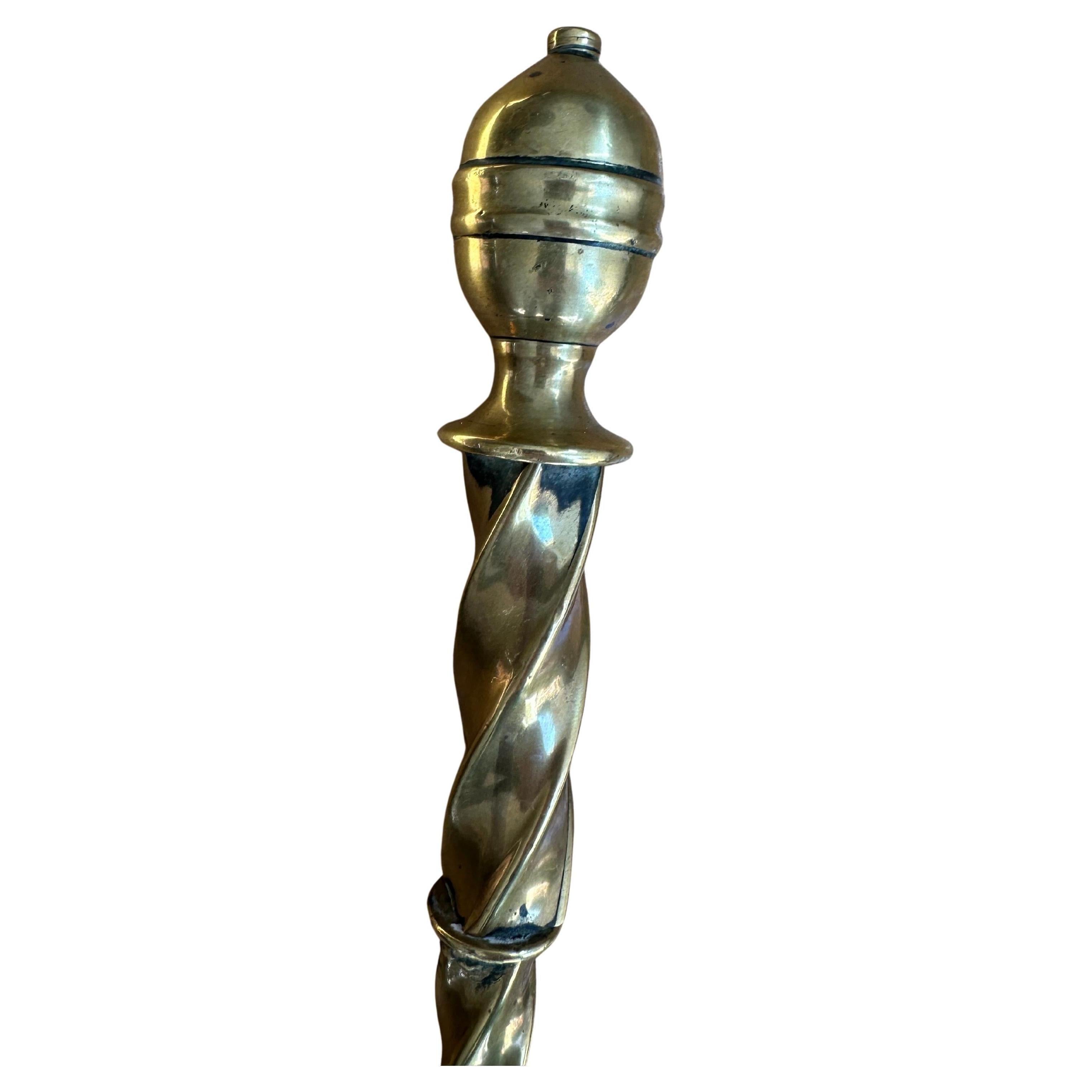 Fireplace Companion Set - 19th Century Decorative Hearth Tools For Sale 6