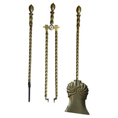 Fireplace Companion Set - 19th Century Decorative Hearth Tools
