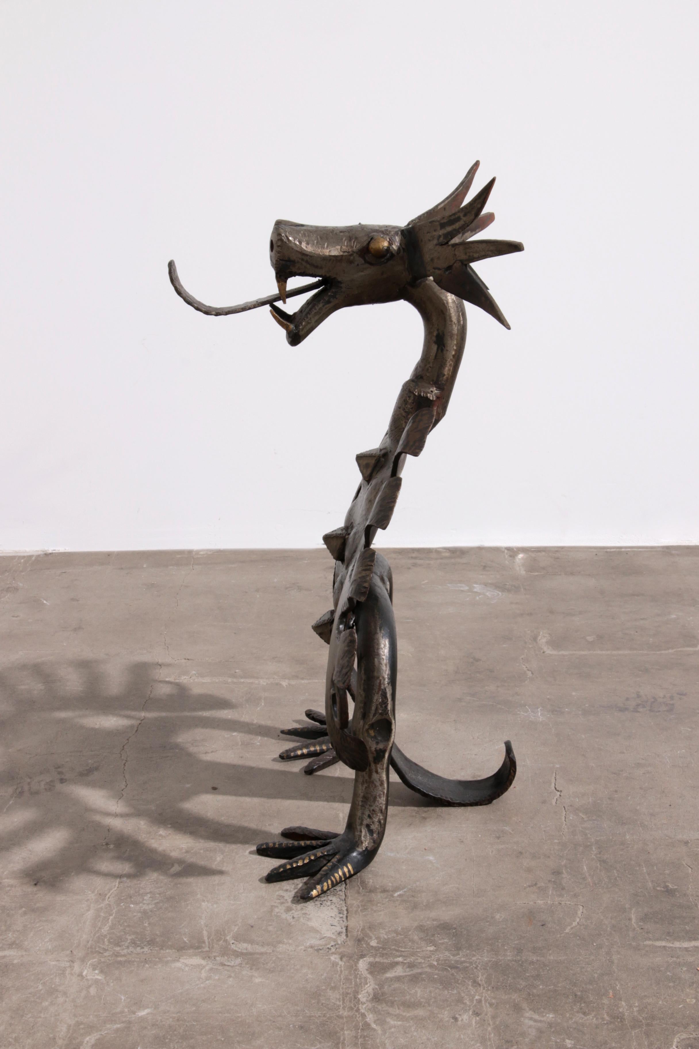 Kamin Drache von Smederij Jan Franssen, 1950er-60er Jahre im Zustand „Hervorragend“ im Angebot in Oirlo, LI