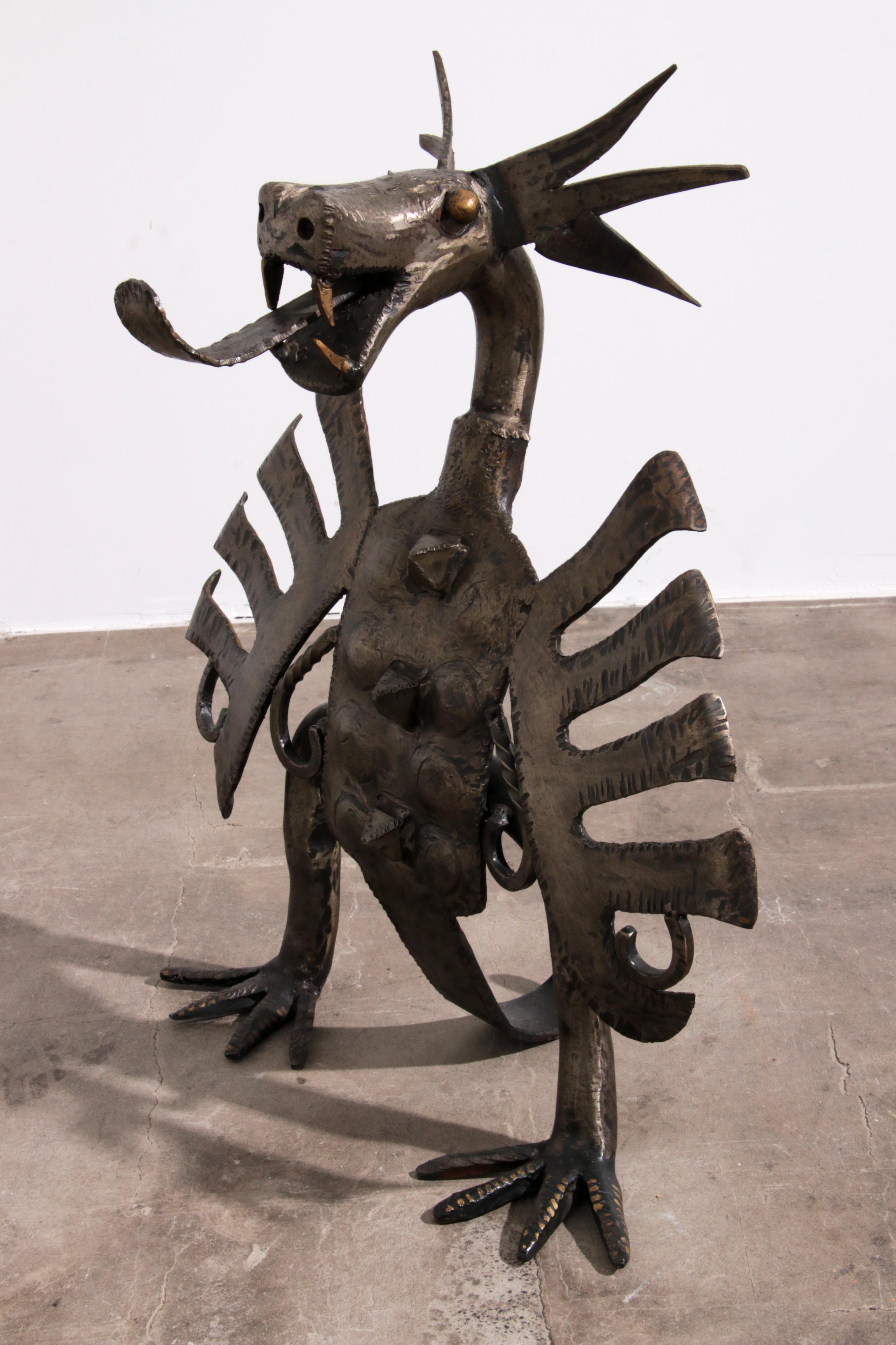 Kamin Drache von Smederij Jan Franssen, 1950er-60er Jahre im Angebot 1