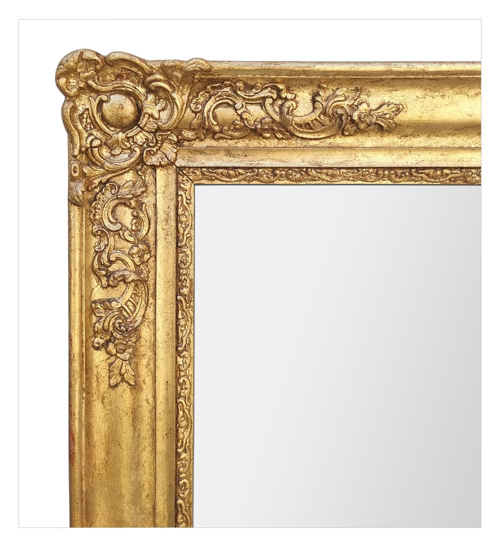 Fireplace Giltwood Mirror, French Restoration Period, circa 1820 In Good Condition For Sale In Paris, FR